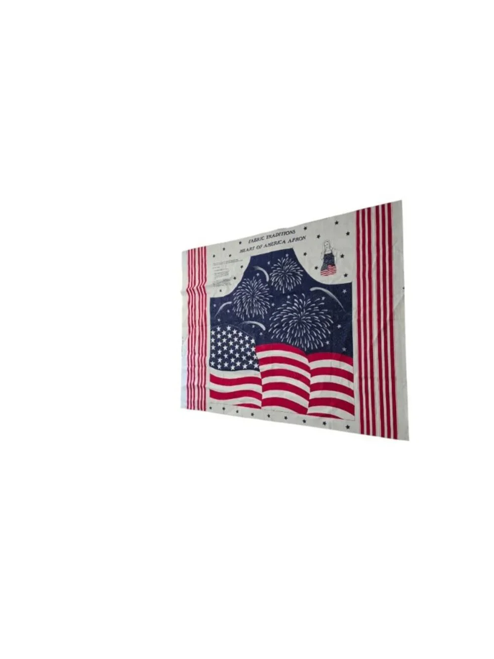 Fabric Tradition 1999 Cotton fabric panel Heart of America Apron 45